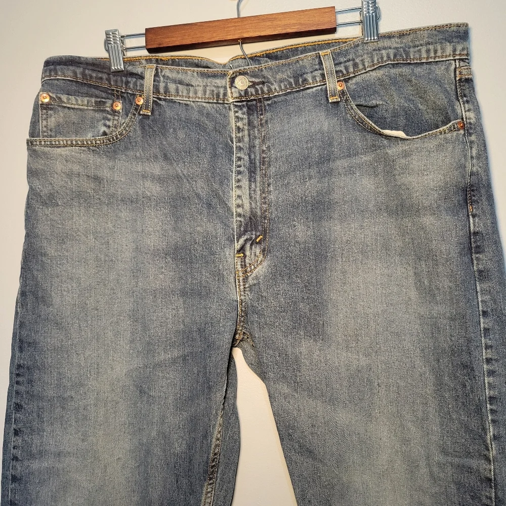 Levi's Mens 505‎ Blue Jeans Size 40X32 Classic Straight Leg Style